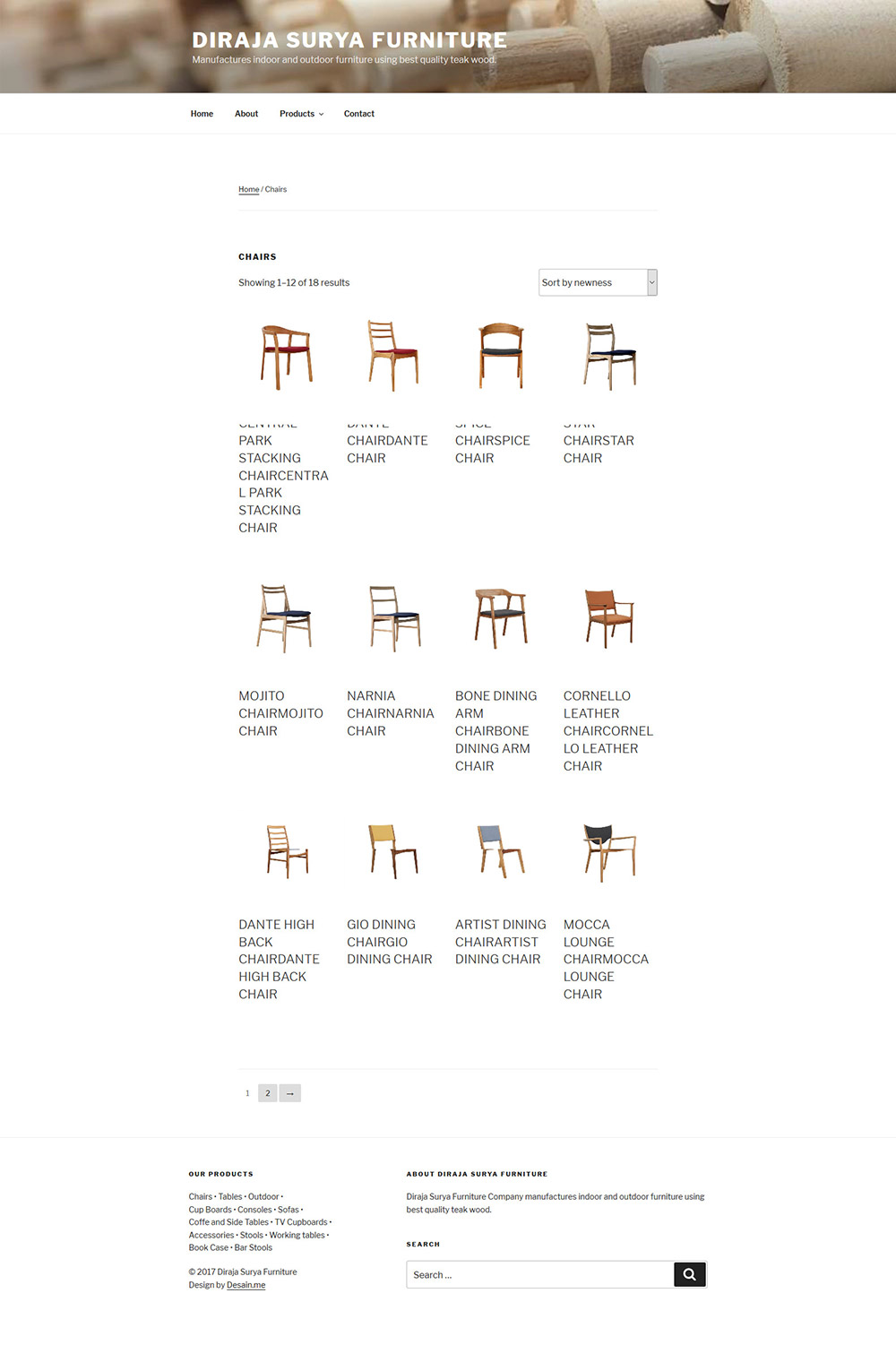 Diraja Surya Furniture Produk Chair